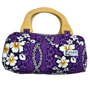 Local Design Hawaiian Purse Wood Handles
